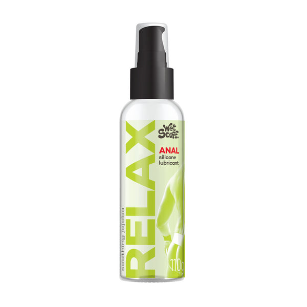 Wet Stuff RELAX - Anal Silicone Lubricant 110G Pump - with soothing Jojoba!